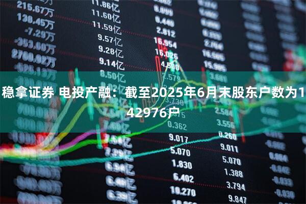 稳拿证券 电投产融：截至2025年6月末股东户数为142976户