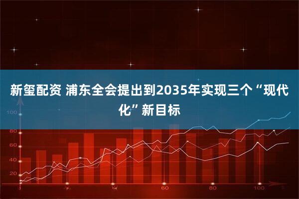 新玺配资 浦东全会提出到2035年实现三个“现代化”新目标